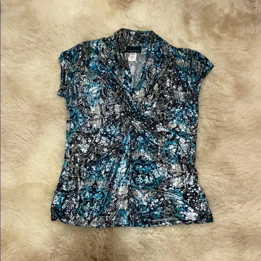 Metallic blouse